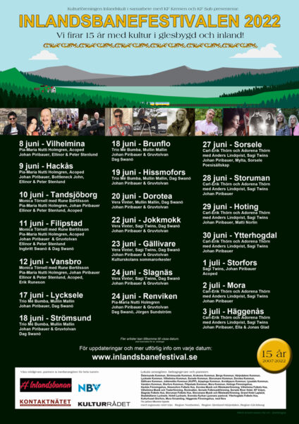 Affischer 2022 – Inlandsbanefestivalen